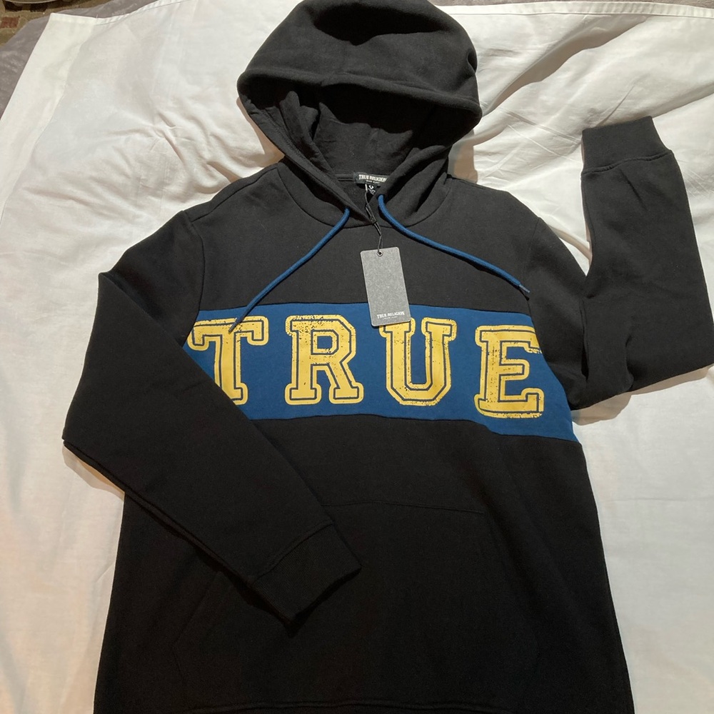 Men’s True Religion pull over sweatshirt, size XL/2X, NWT! $119.00!